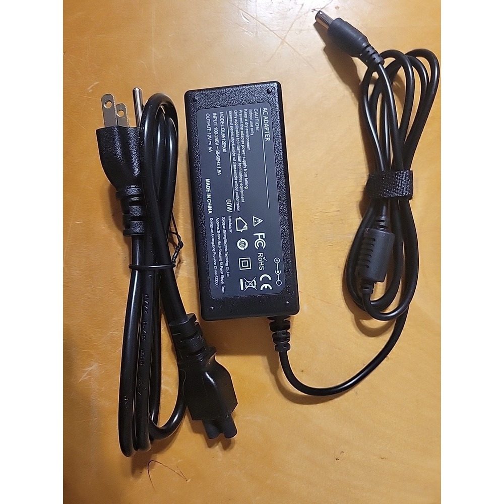 60w AC‎ Adapter DL65120500 12v DV @ 5A